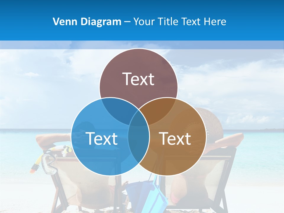 White Flip Flop Water PowerPoint Template