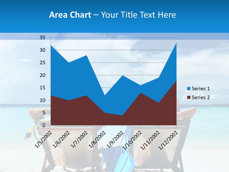 White Flip Flop Water PowerPoint Template