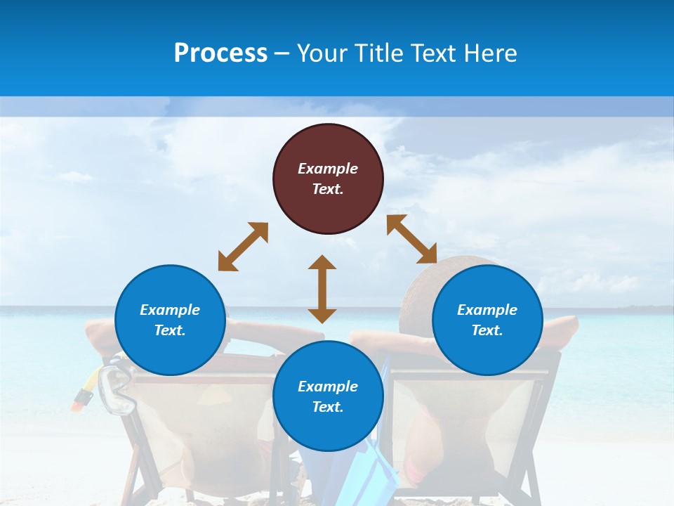 White Flip Flop Water PowerPoint Template