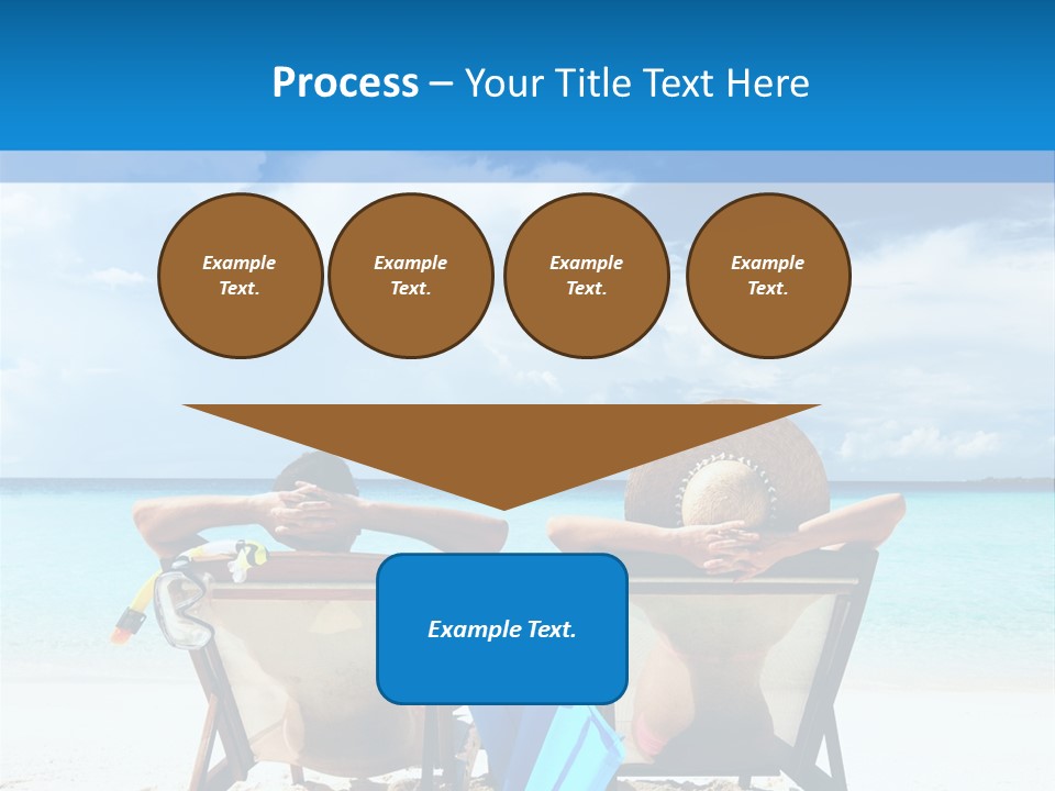 White Flip Flop Water PowerPoint Template