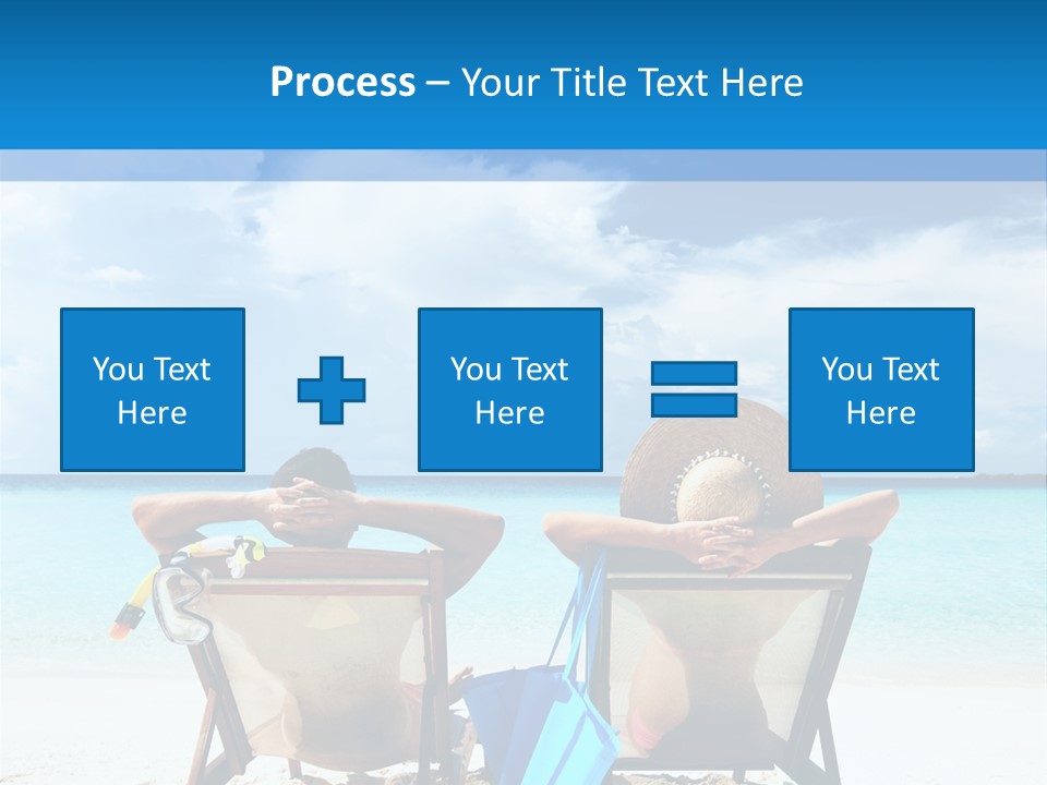 White Flip Flop Water PowerPoint Template