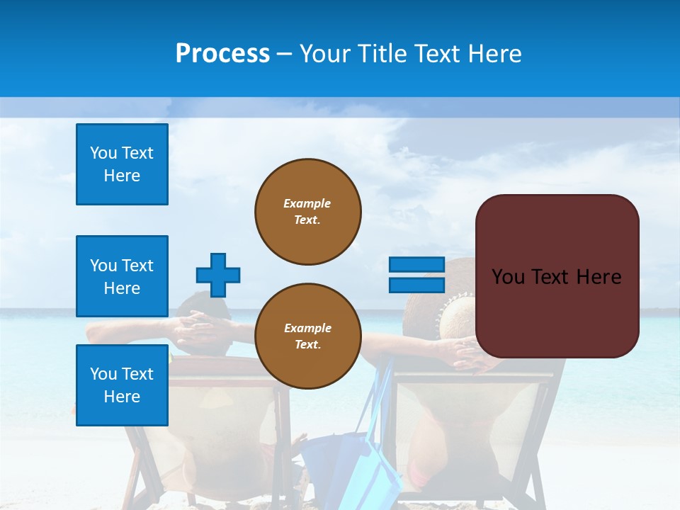 White Flip Flop Water PowerPoint Template