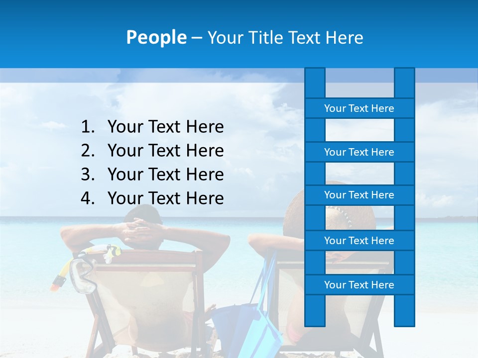 White Flip Flop Water PowerPoint Template
