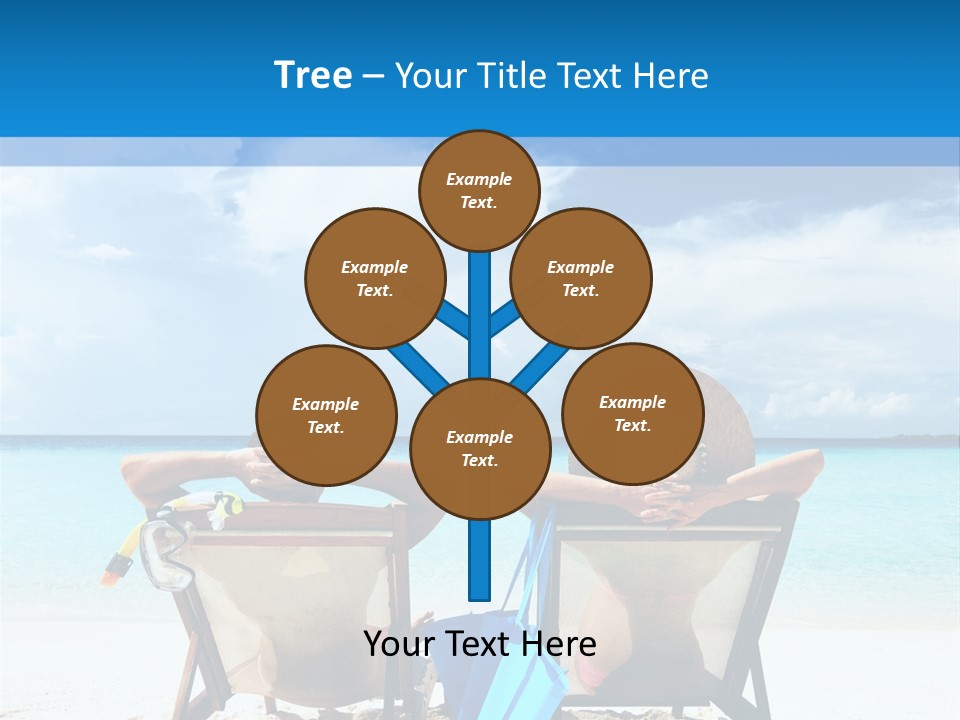 White Flip Flop Water PowerPoint Template