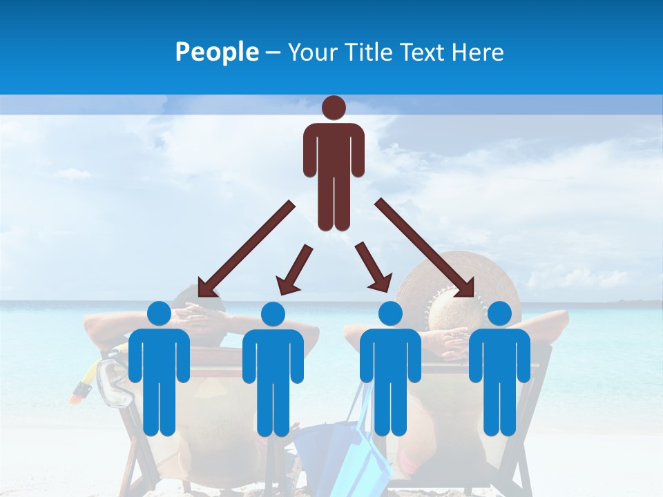 White Flip Flop Water PowerPoint Template