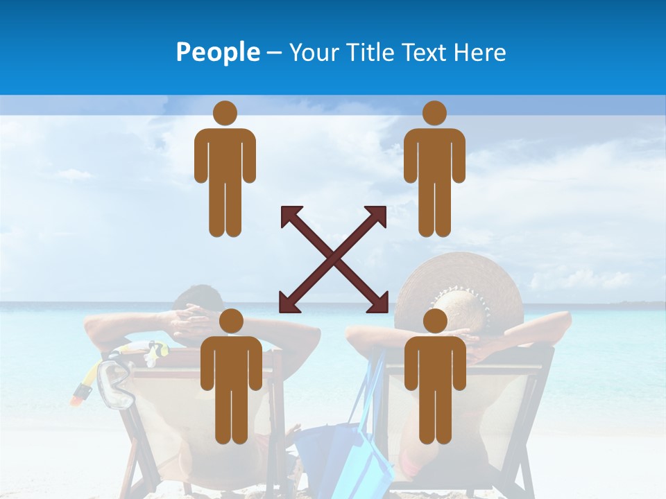 White Flip Flop Water PowerPoint Template