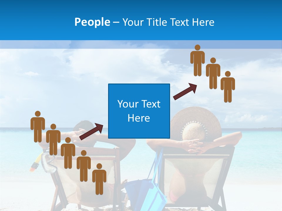 White Flip Flop Water PowerPoint Template