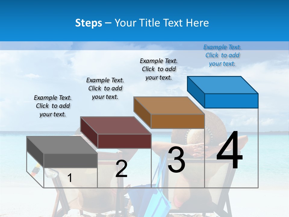 White Flip Flop Water PowerPoint Template