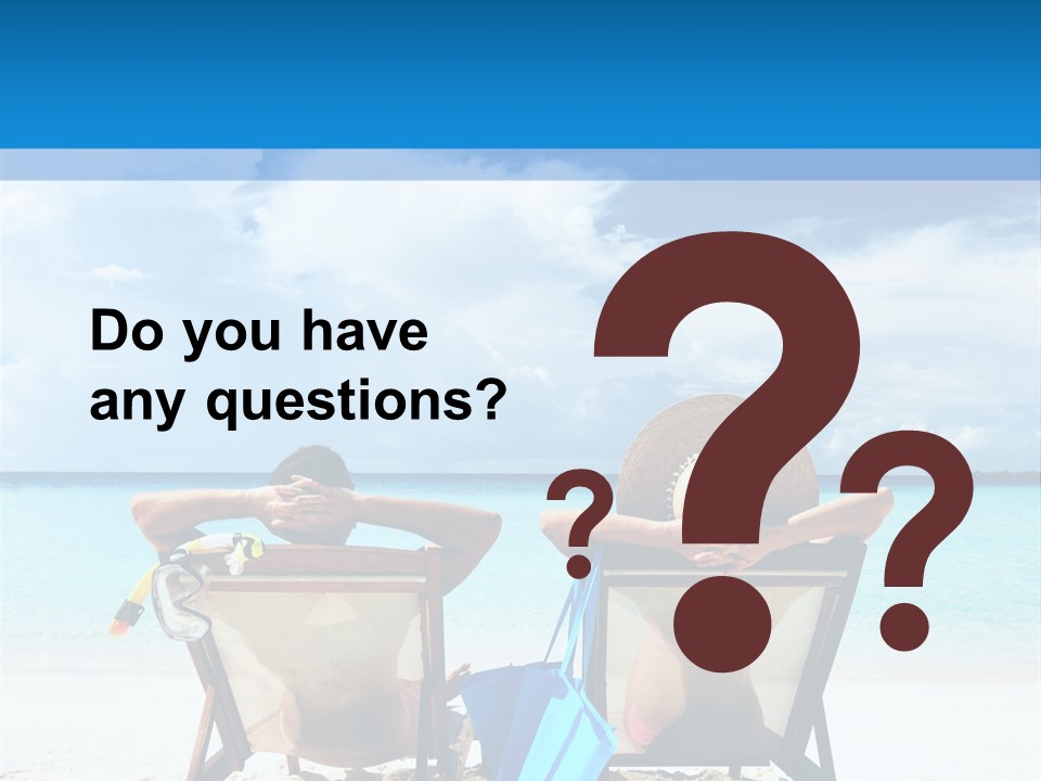 White Flip Flop Water PowerPoint Template