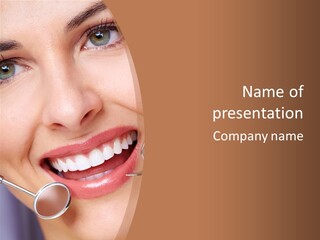 Cosmetics White Orthodontic PowerPoint Template