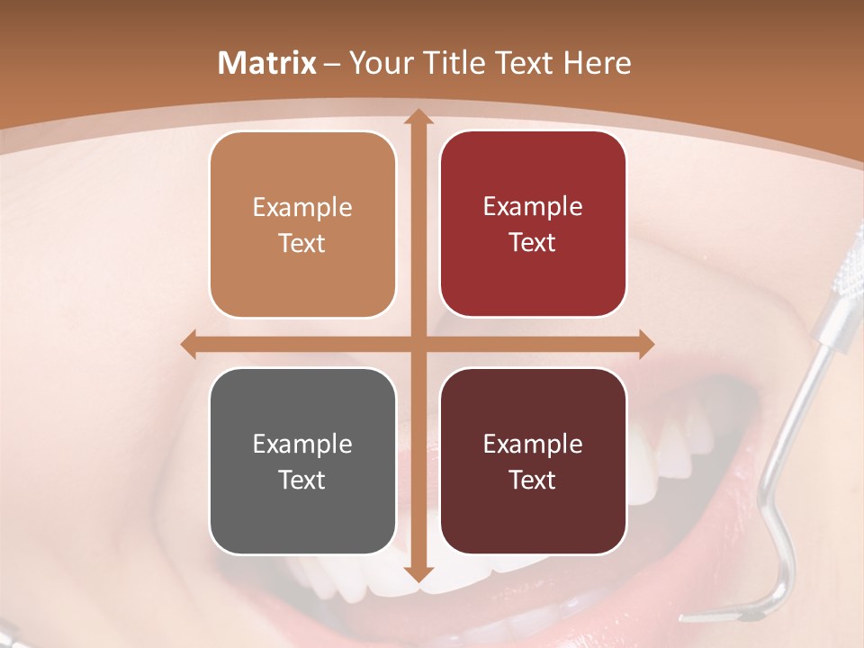 Cosmetics White Orthodontic PowerPoint Template