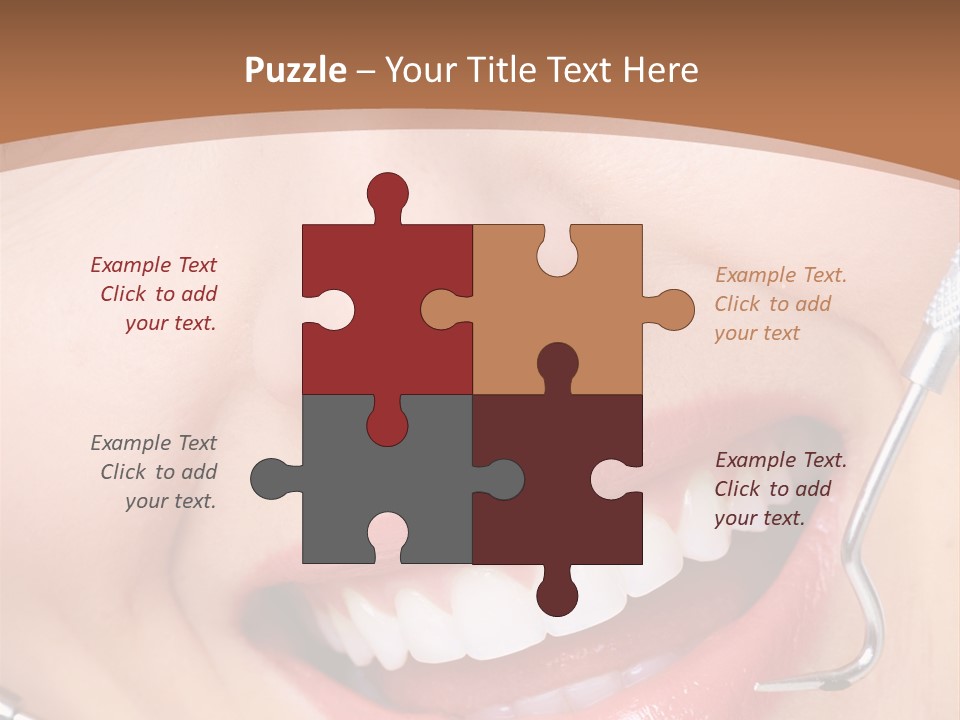 Cosmetics White Orthodontic PowerPoint Template