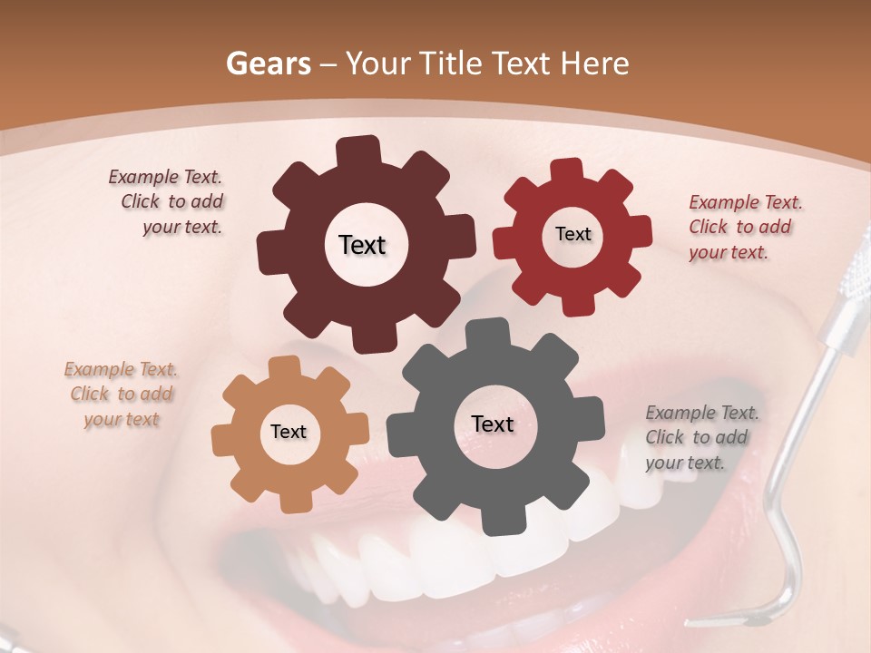 Cosmetics White Orthodontic PowerPoint Template