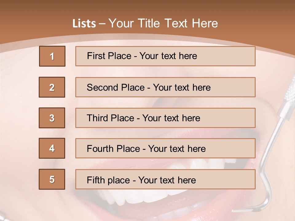 Cosmetics White Orthodontic PowerPoint Template