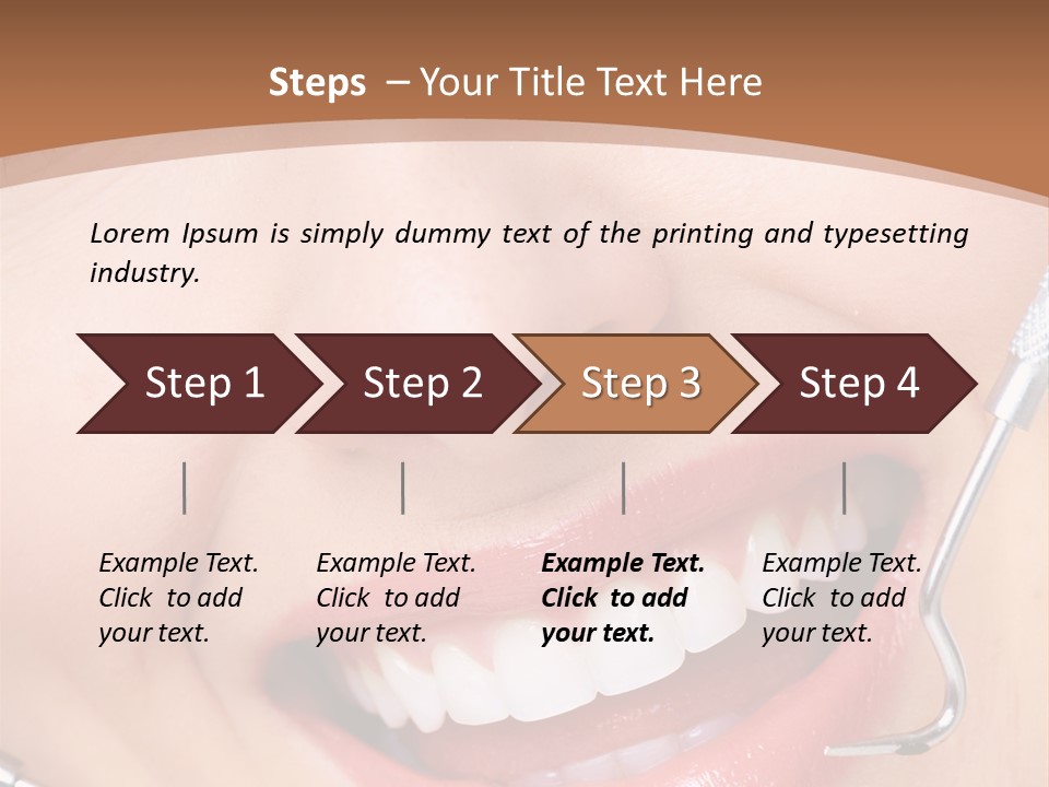 Cosmetics White Orthodontic PowerPoint Template