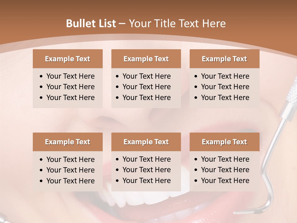 Cosmetics White Orthodontic PowerPoint Template