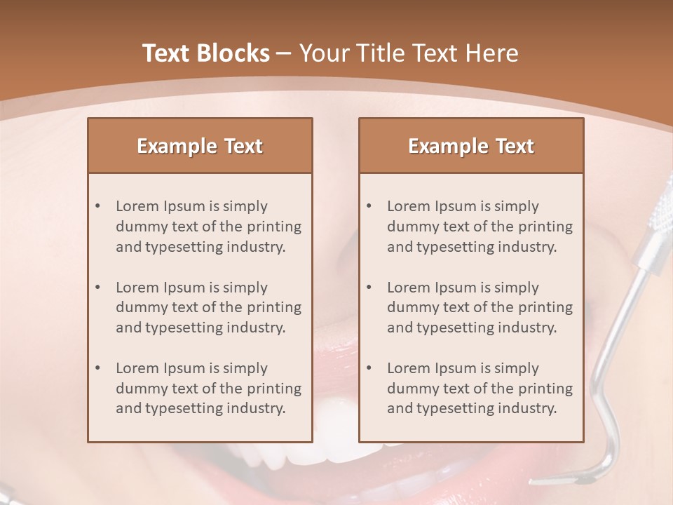 Cosmetics White Orthodontic PowerPoint Template