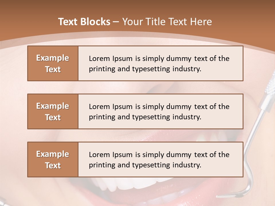 Cosmetics White Orthodontic PowerPoint Template