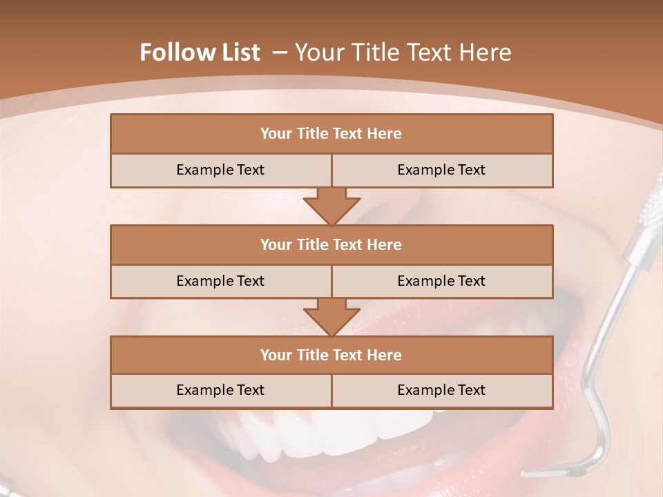 Cosmetics White Orthodontic PowerPoint Template