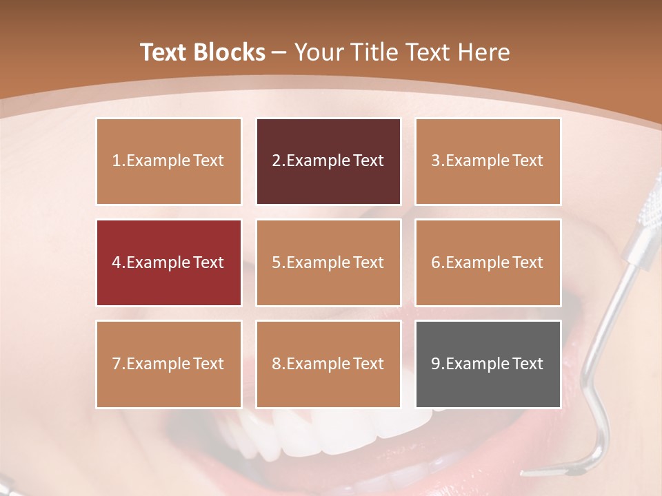 Cosmetics White Orthodontic PowerPoint Template