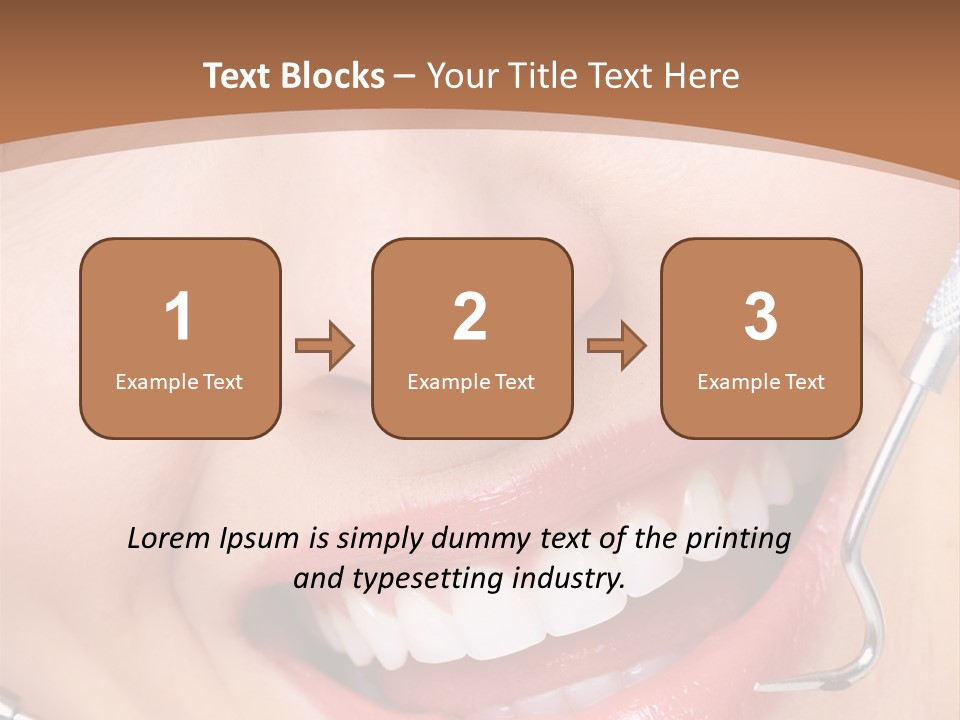 Cosmetics White Orthodontic PowerPoint Template