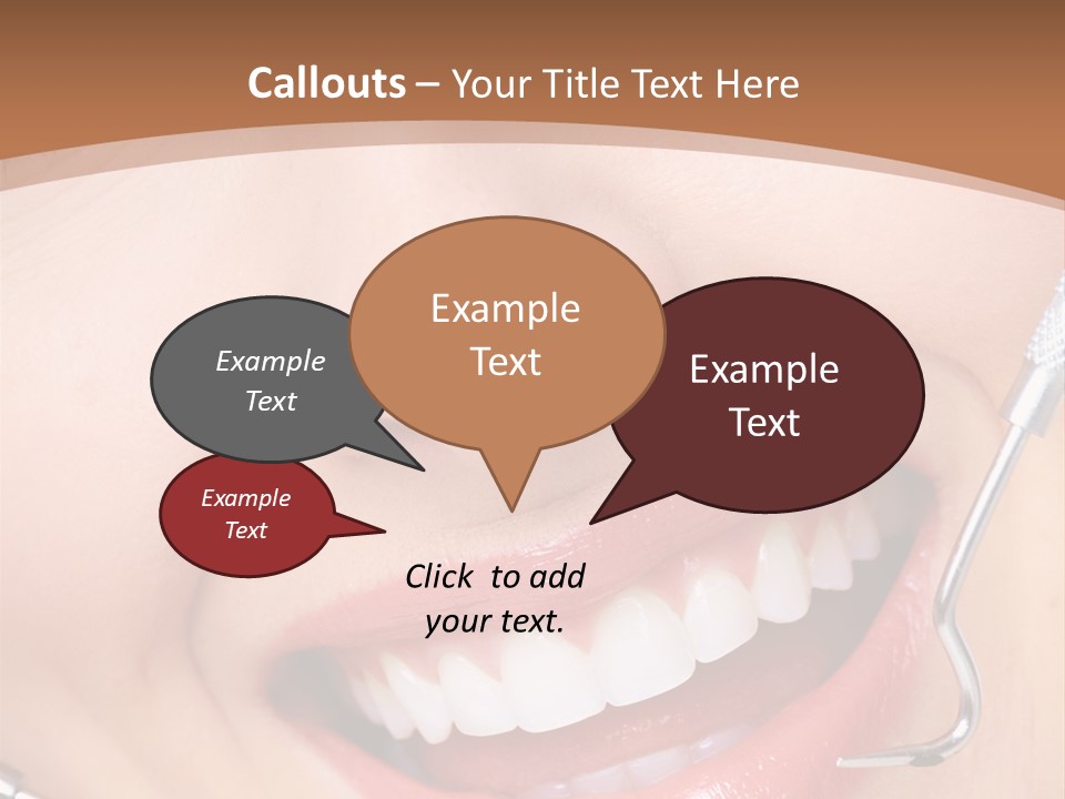 Cosmetics White Orthodontic PowerPoint Template