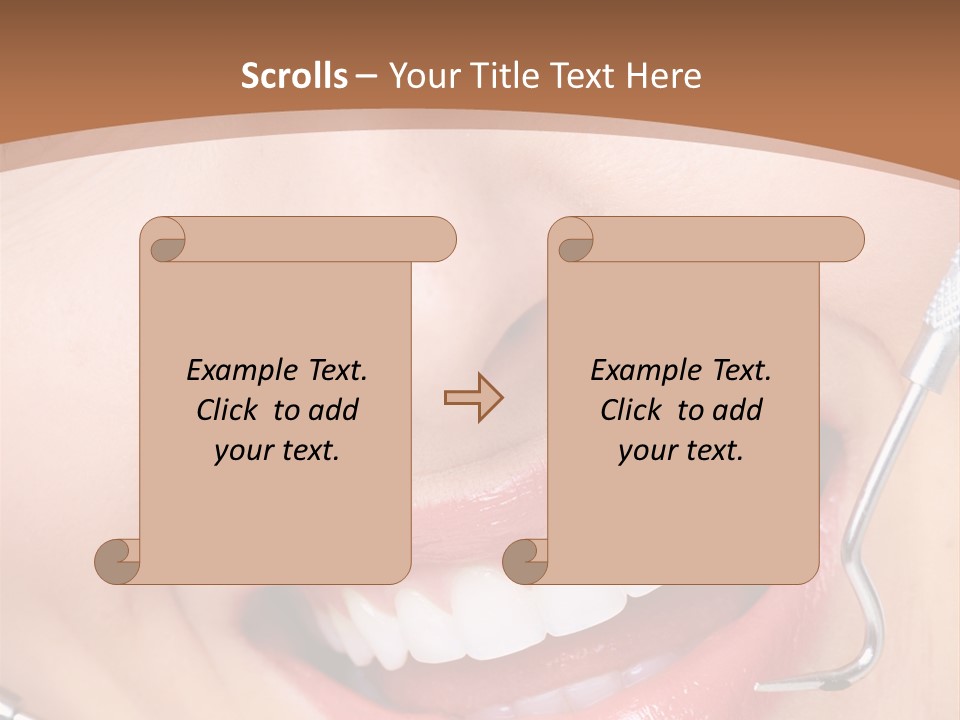 Cosmetics White Orthodontic PowerPoint Template
