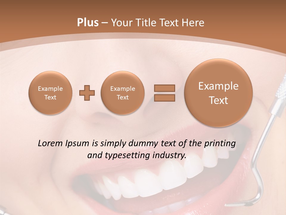 Cosmetics White Orthodontic PowerPoint Template