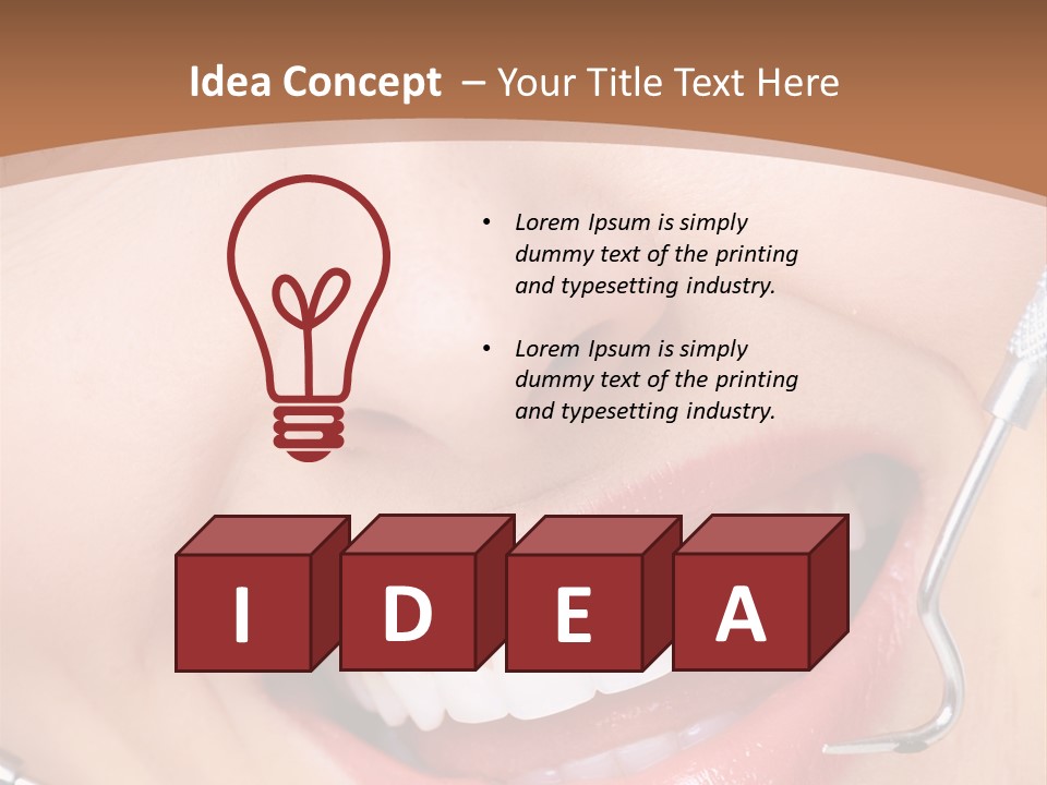 Cosmetics White Orthodontic PowerPoint Template