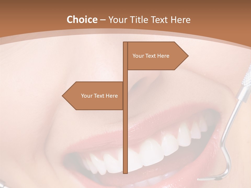 Cosmetics White Orthodontic PowerPoint Template