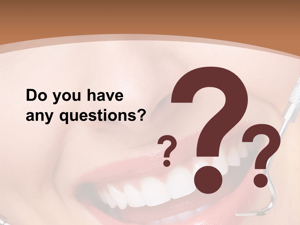 Cosmetics White Orthodontic PowerPoint Template