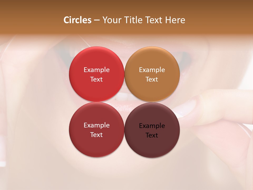 Closeup Whitening People PowerPoint Template