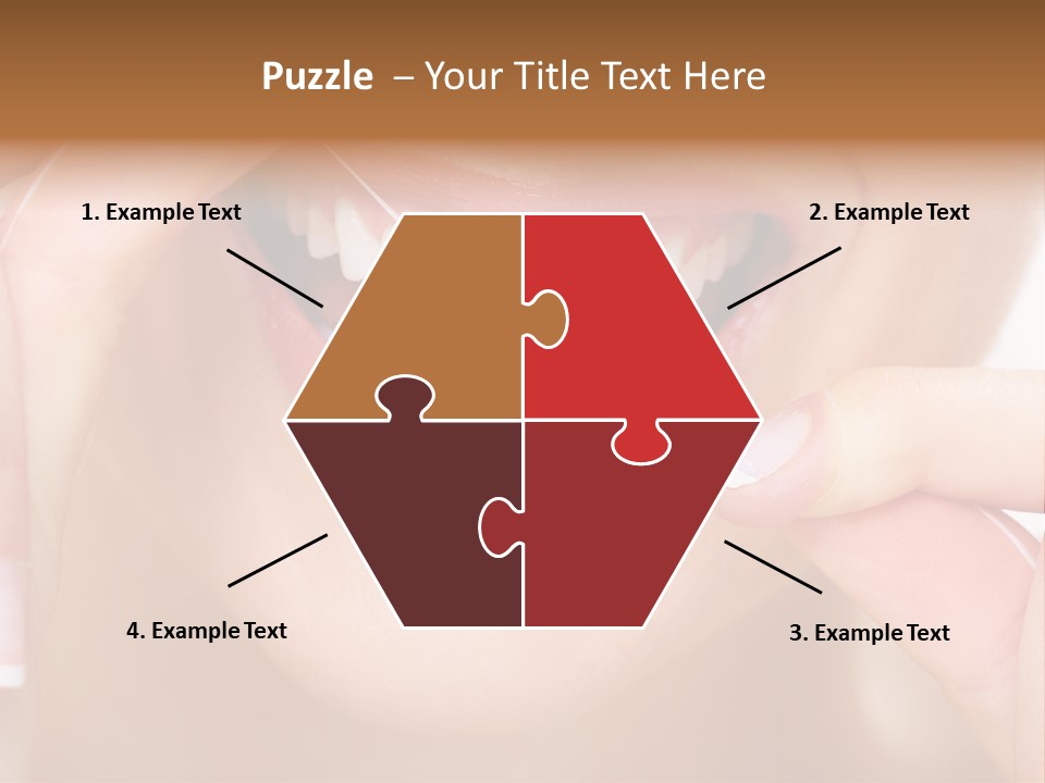 Closeup Whitening People PowerPoint Template