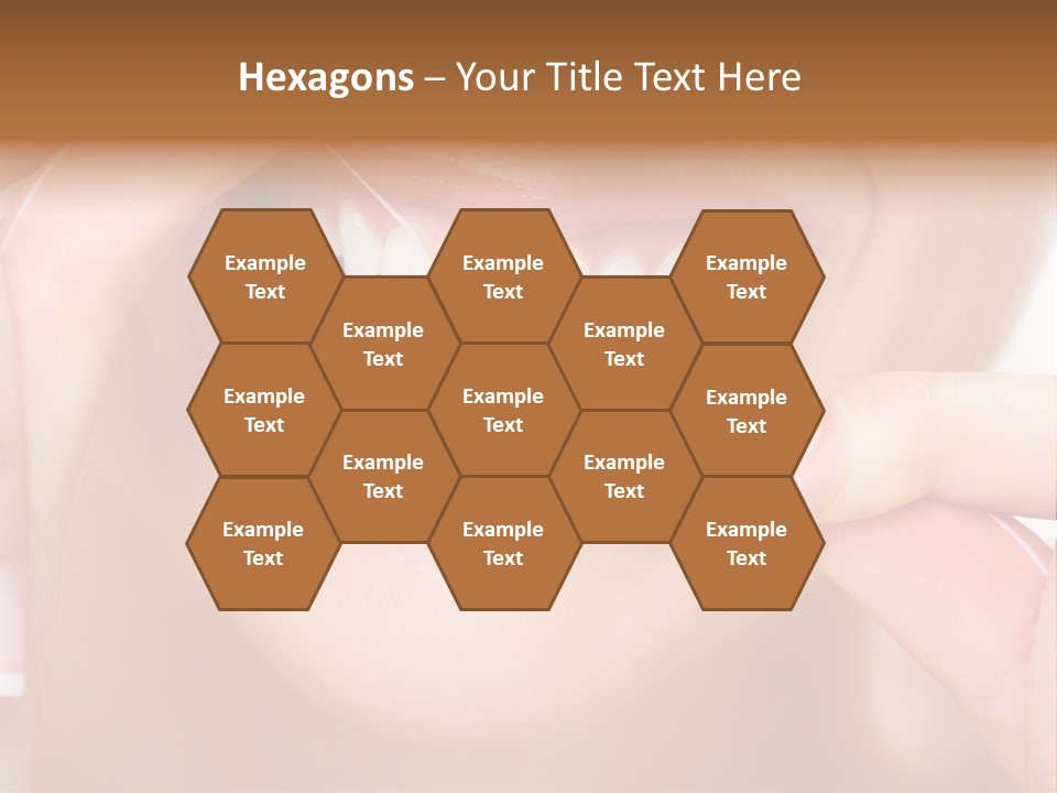 Closeup Whitening People PowerPoint Template