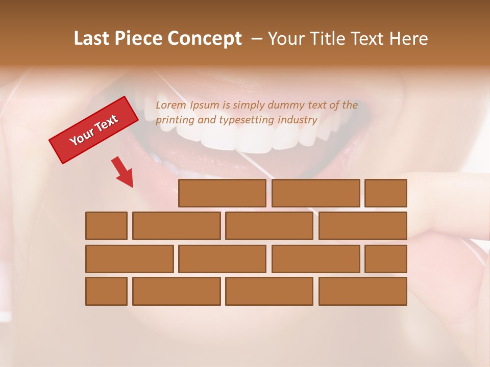 Closeup Whitening People PowerPoint Template