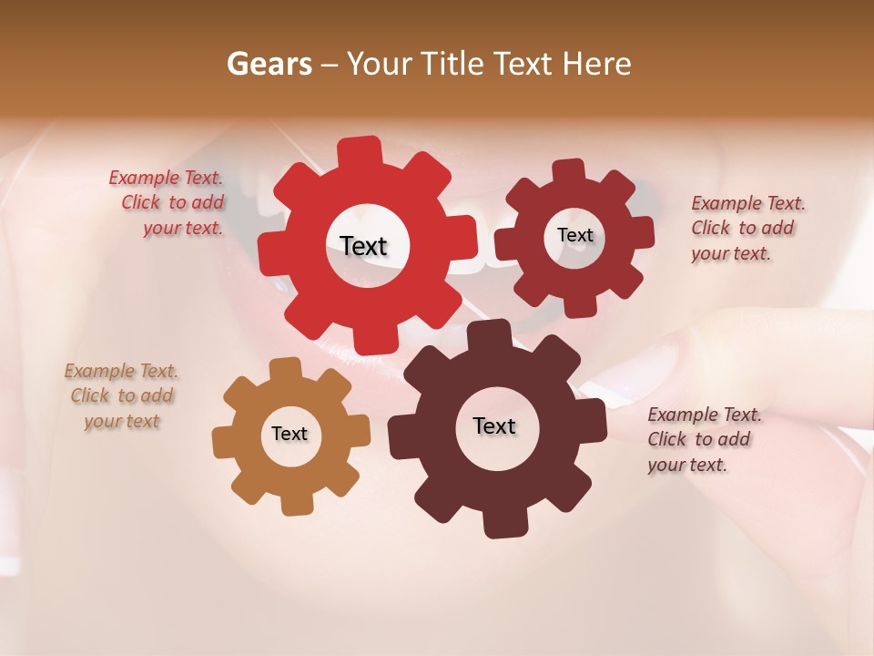 Closeup Whitening People PowerPoint Template