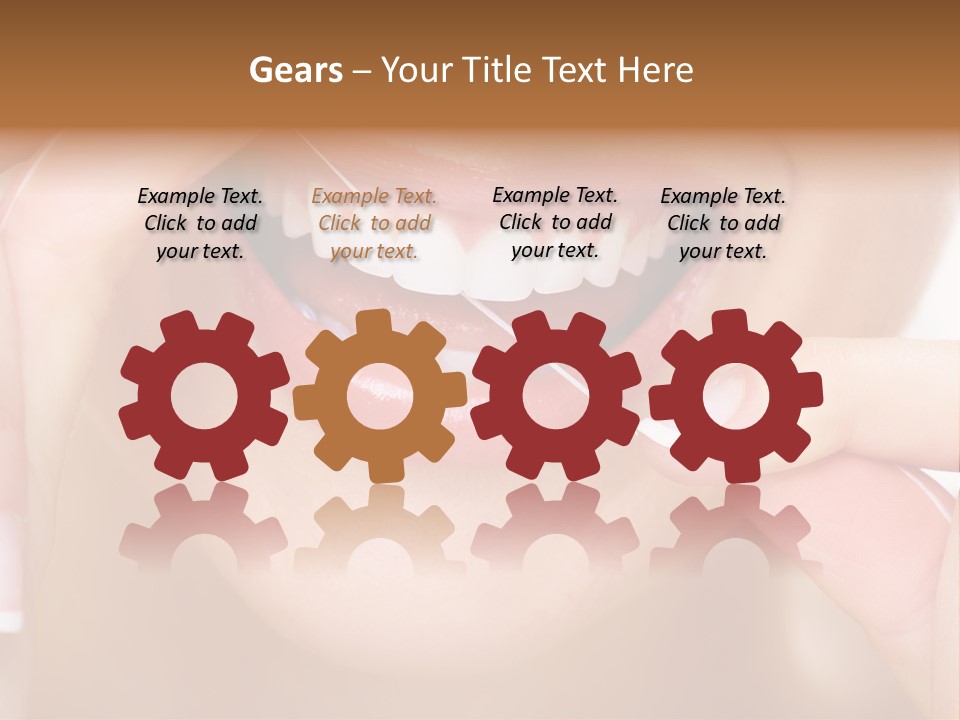 Closeup Whitening People PowerPoint Template