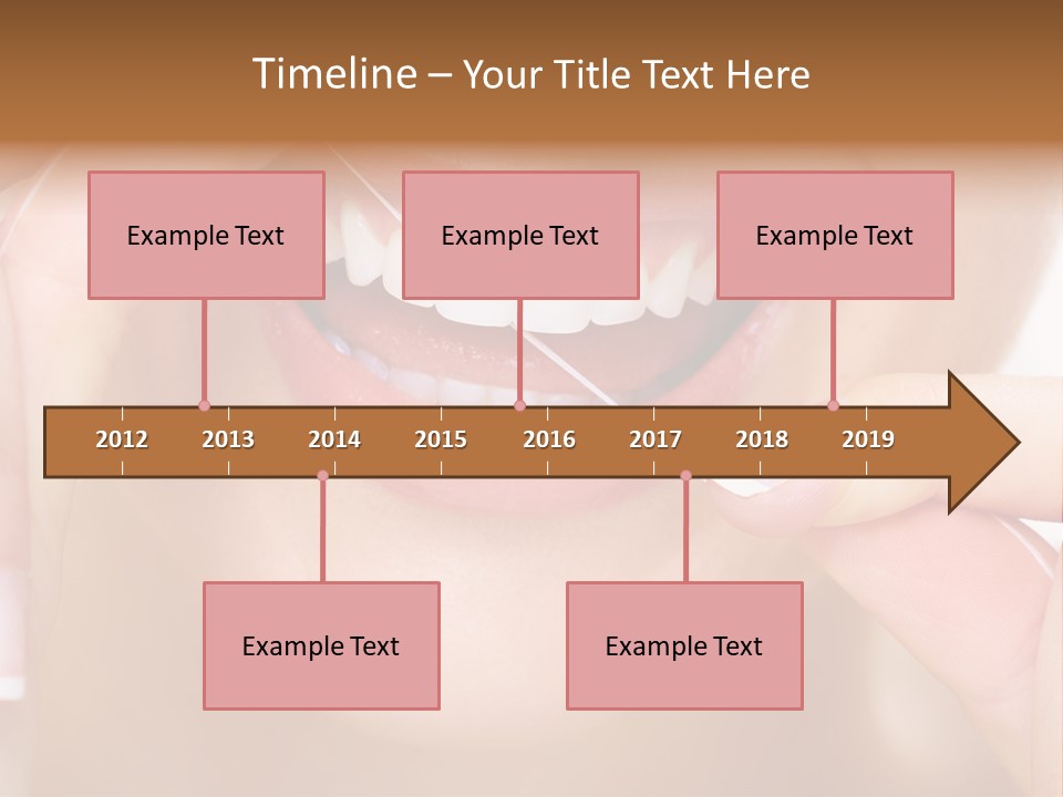 Closeup Whitening People PowerPoint Template