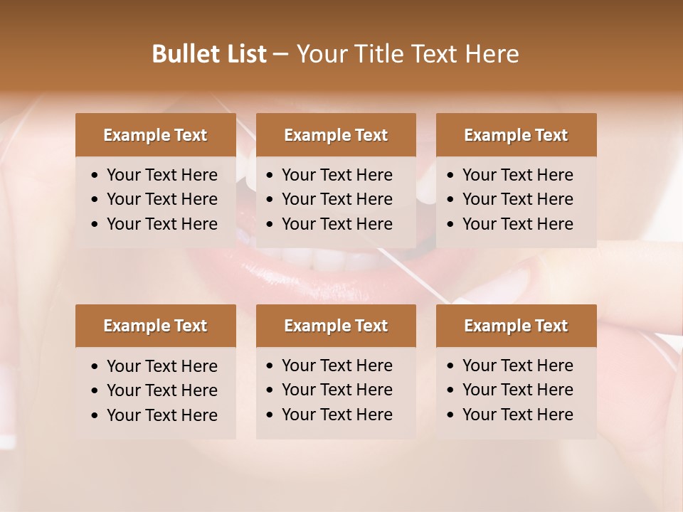 Closeup Whitening People PowerPoint Template