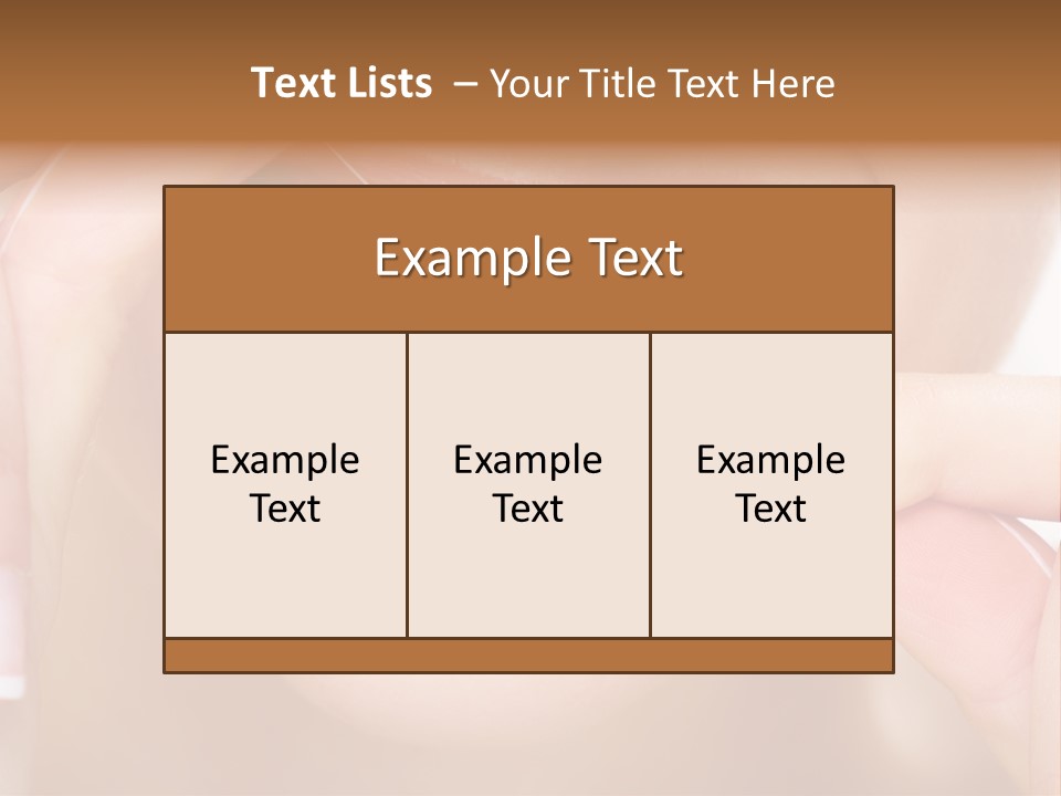 Closeup Whitening People PowerPoint Template