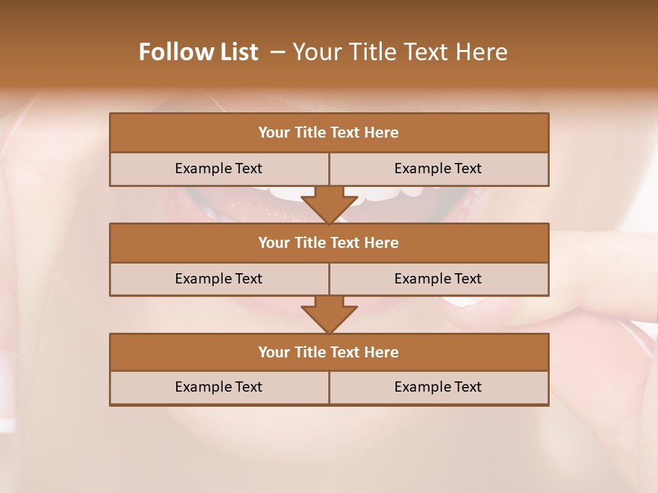 Closeup Whitening People PowerPoint Template