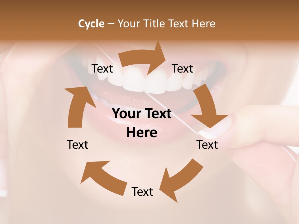 Closeup Whitening People PowerPoint Template