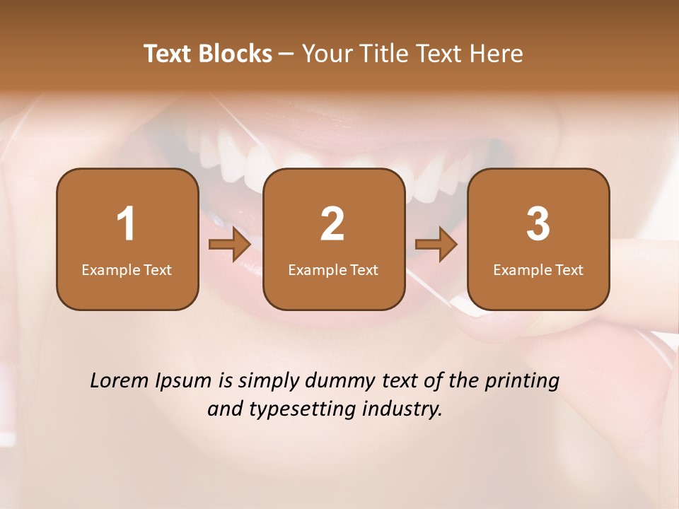 Closeup Whitening People PowerPoint Template