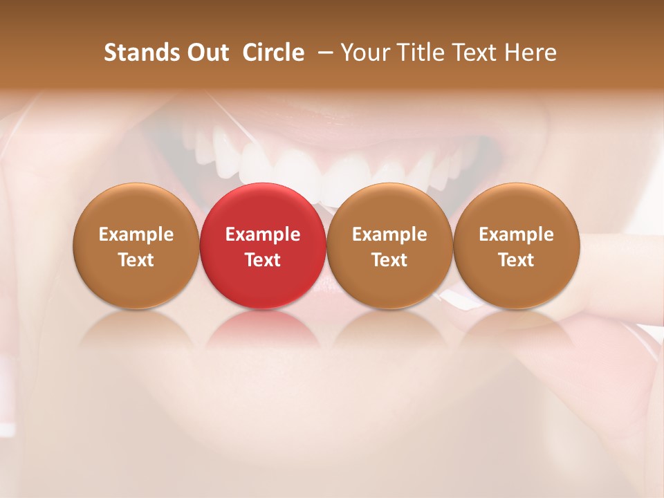 Closeup Whitening People PowerPoint Template