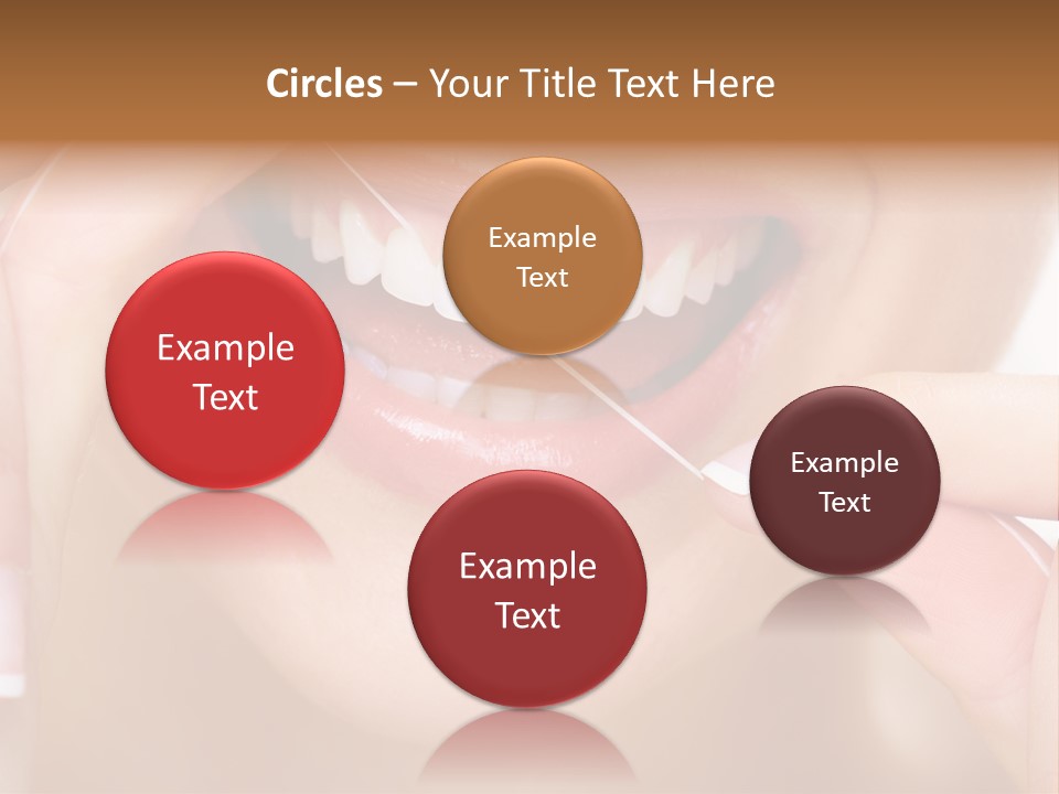 Closeup Whitening People PowerPoint Template