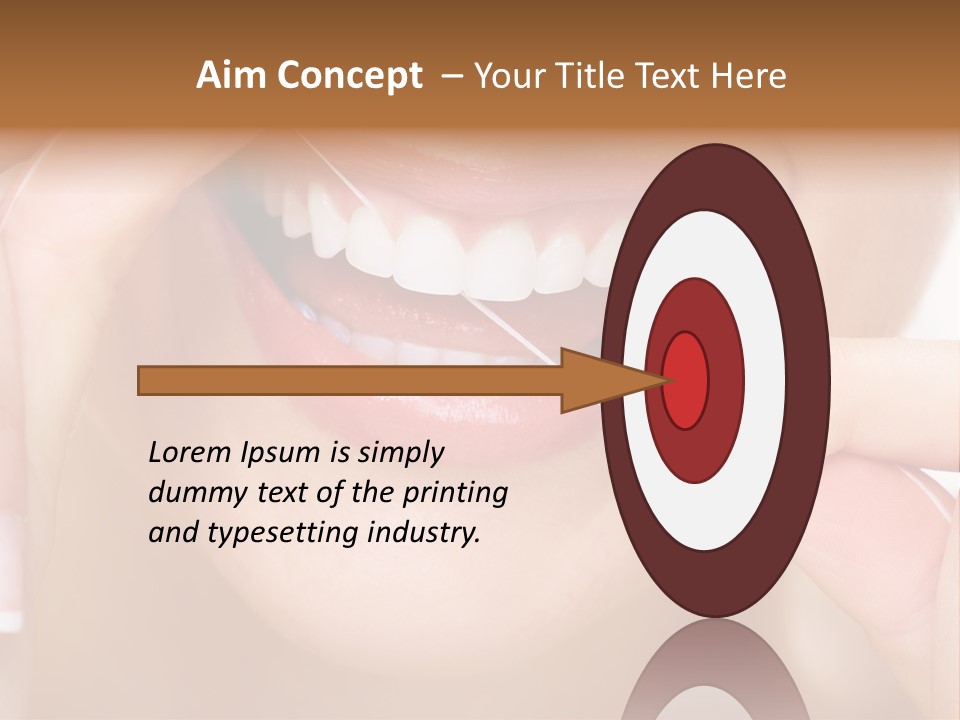 Closeup Whitening People PowerPoint Template