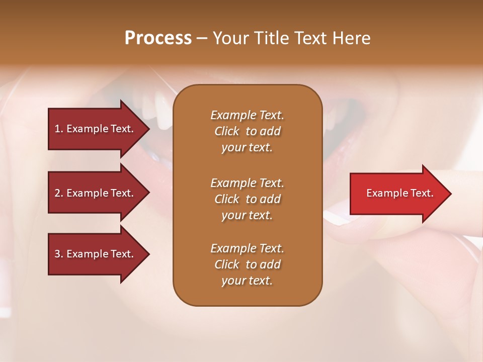 Closeup Whitening People PowerPoint Template