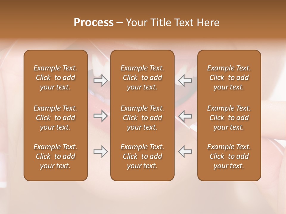 Closeup Whitening People PowerPoint Template