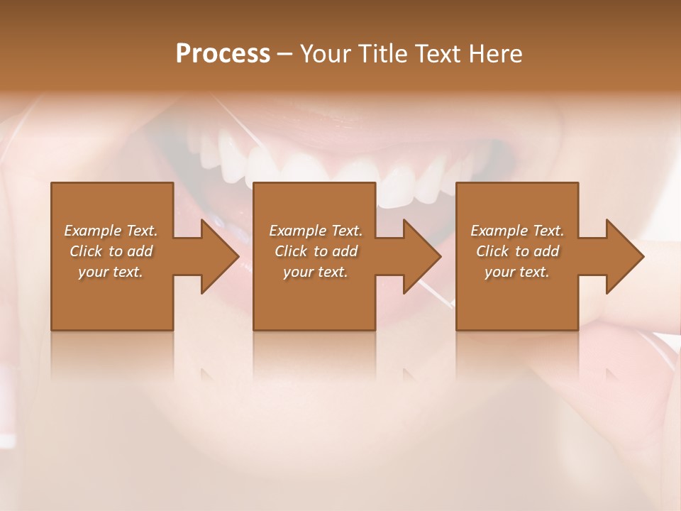 Closeup Whitening People PowerPoint Template