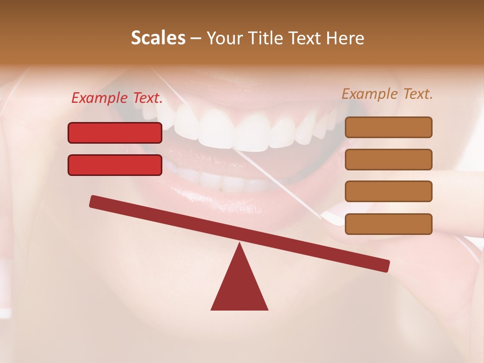 Closeup Whitening People PowerPoint Template